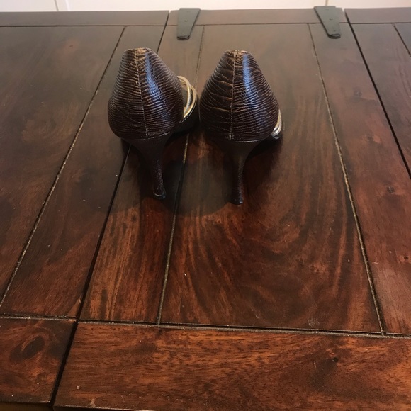 Aldo animal like brown leather heels - Picture 3 of 5